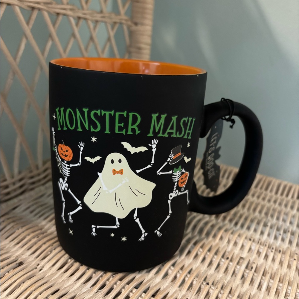 Monster Mash Halloween Mug Coffee Cup by Sunday Morning Ceramics.